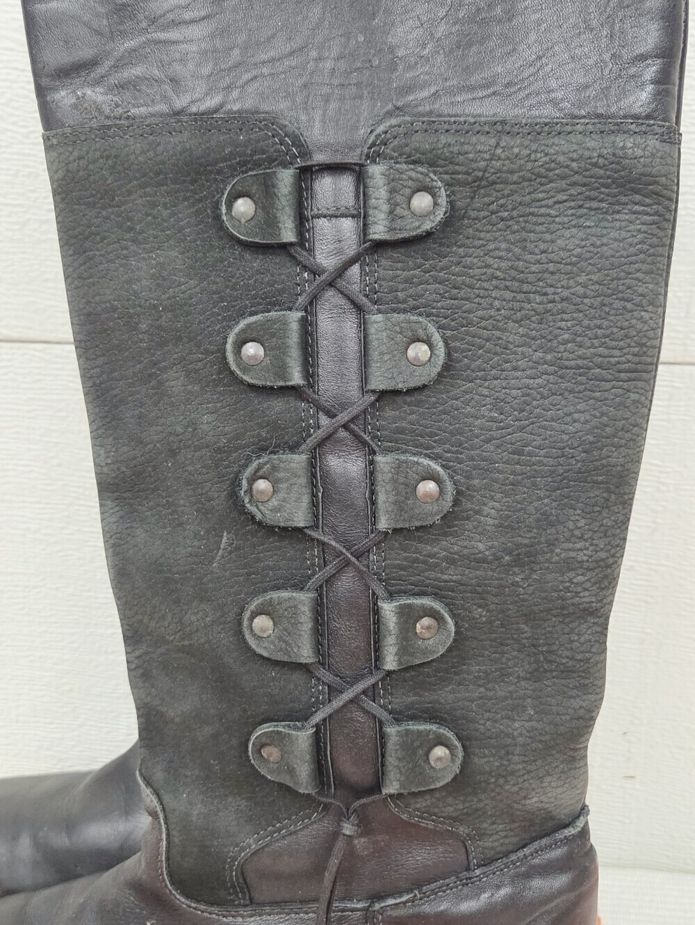 Blondo Canada wool lined Black Lace-Up Knee Boots 8 - Picture 4 of 13